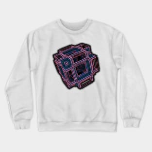 3-D Box - Mandelbulb 3D Fractal Rendering Crewneck Sweatshirt